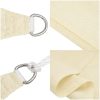 Solsegel 160 g/m² gräddvit 2x3 m HDPE vidaXL 3 x 2 m – miniatyr 6