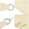 Solsegel 160 g/m² gräddvit HDPE vidaXL 2.5 x 2.5 x 3.5 m – miniatyr 6
