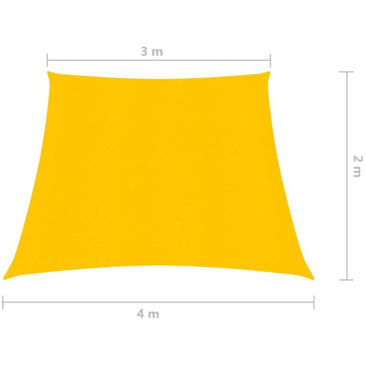 Solsegel 160 g/m² gul HDPE vidaXL 3/4 x 2 m – bild 7