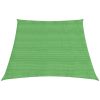 Solsegel 160 g/m² ljusgrön HDPE vidaXL 3/4 x 2 m – miniatyr 2