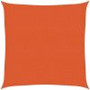 Solsegel 160 g/m² orange HDPE vidaXL 2 x 2 m – miniatyr 2