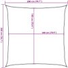Solsegel 160 g/m² orange HDPE vidaXL 2 x 2 m – miniatyr 10