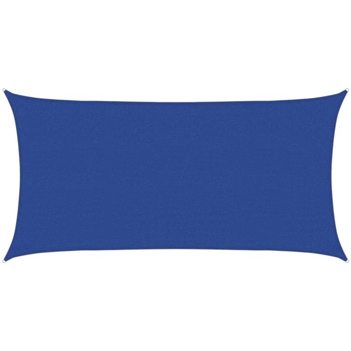 Solsegel 160 g/m² rektangulär blå HDPE vidaXL 2.5 x 5 m – bild 2