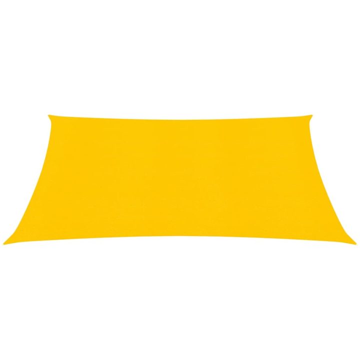 Solsegel 160 g/m² rektangulär gul HDPE vidaXL 2 x 2.5 m – bild 3