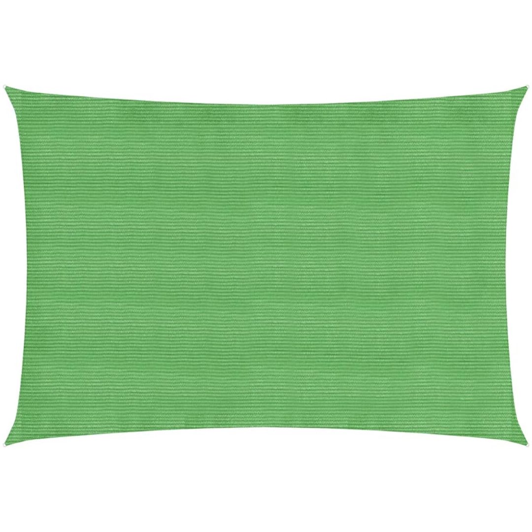 Solsegel 160 g/m² rektangulär ljusgrön HDPE vidaXL 2 x 3.5 m – bild 2