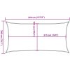 Solsegel 160 g/m² rektangulär ljusgrön HDPE vidaXL 2 x 3.5 m – miniatyr 10