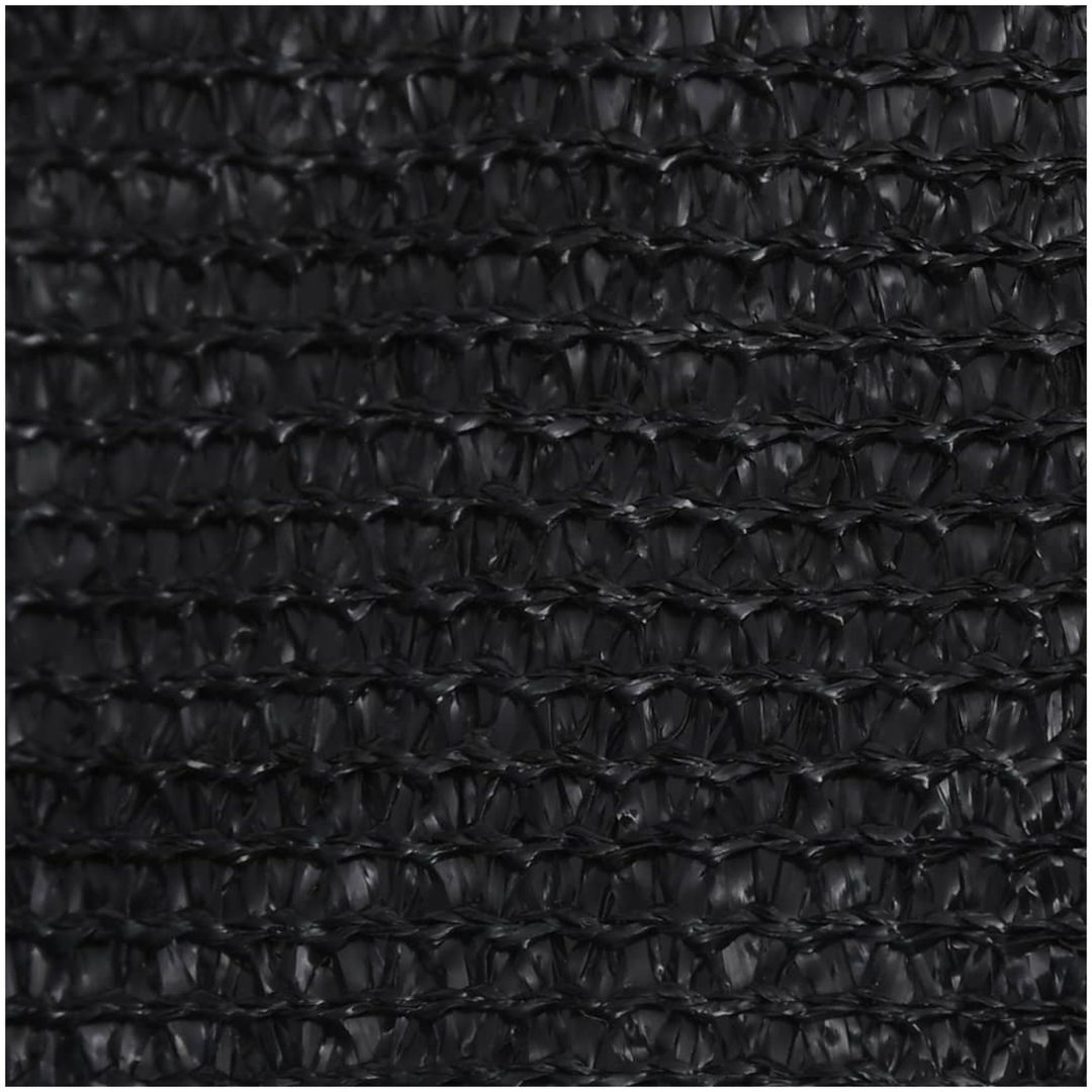 Solsegel 160 g/m² rektangulär svart HDPE vidaXL 6 x 8 m – bild 6