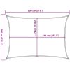 Solsegel 160 g/m² rektangulär svart HDPE vidaXL 6 x 8 m – miniatyr 10