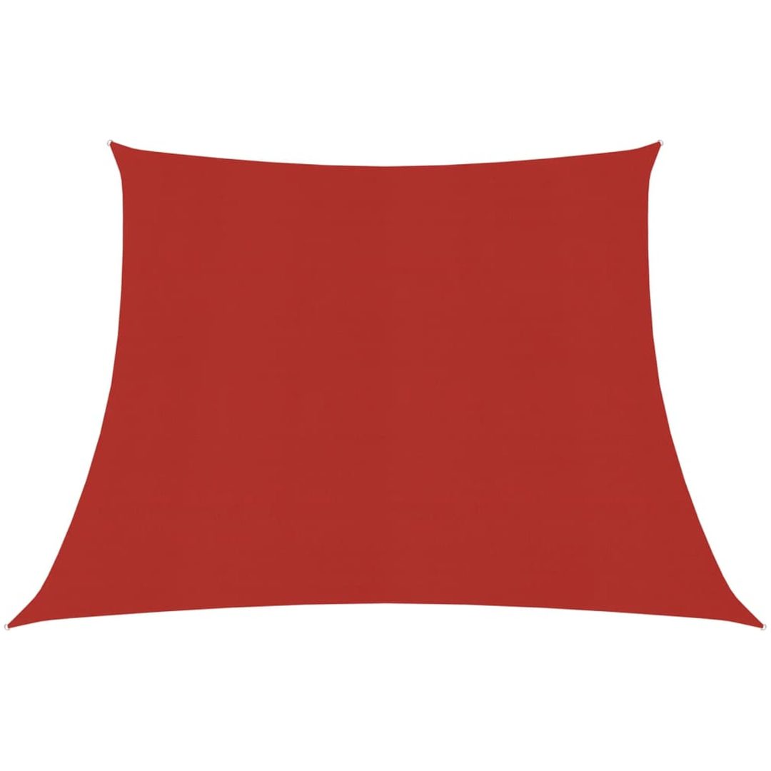Solsegel 160 g/m² röd HDPE vidaXL 3/4 x 2 m – bild 2