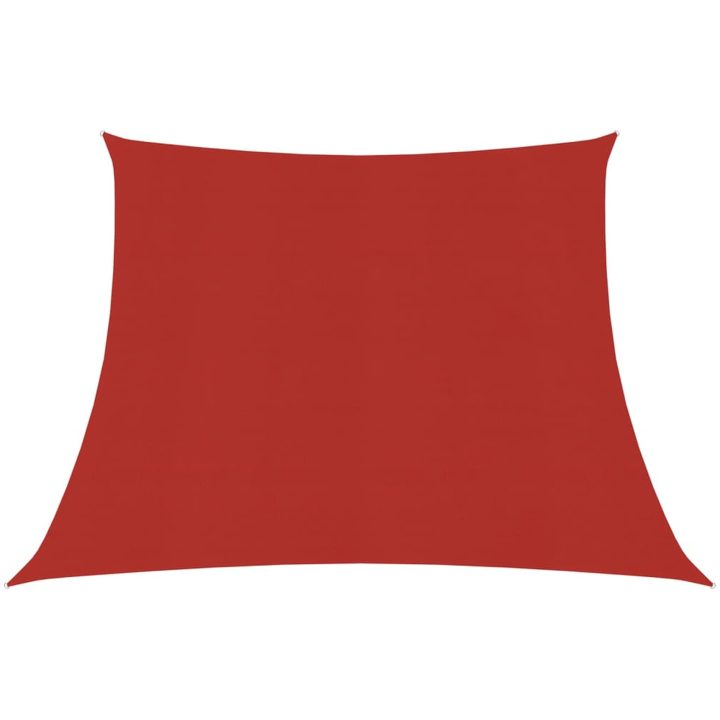 Solsegel 160 g/m² röd HDPE vidaXL 3/4 x 2 m – bild 2