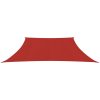 Solsegel 160 g/m² röd HDPE vidaXL 3/4 x 2 m – miniatyr 3