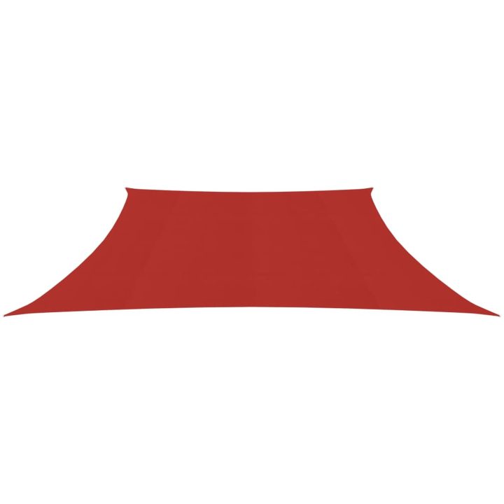 Solsegel 160 g/m² röd HDPE vidaXL 3/4 x 2 m – bild 3