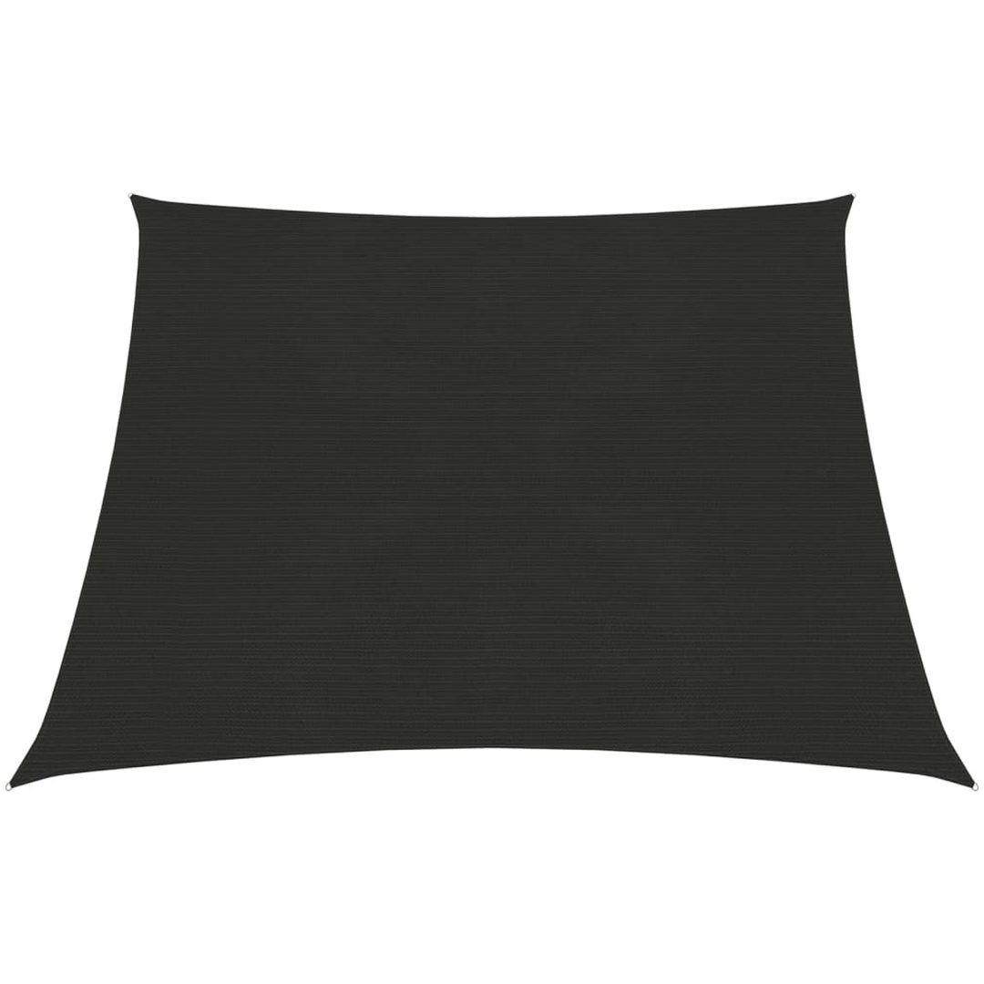 Solsegel 160 g/m² svart HDPE vidaXL 3/4 x 2 m – bild 2