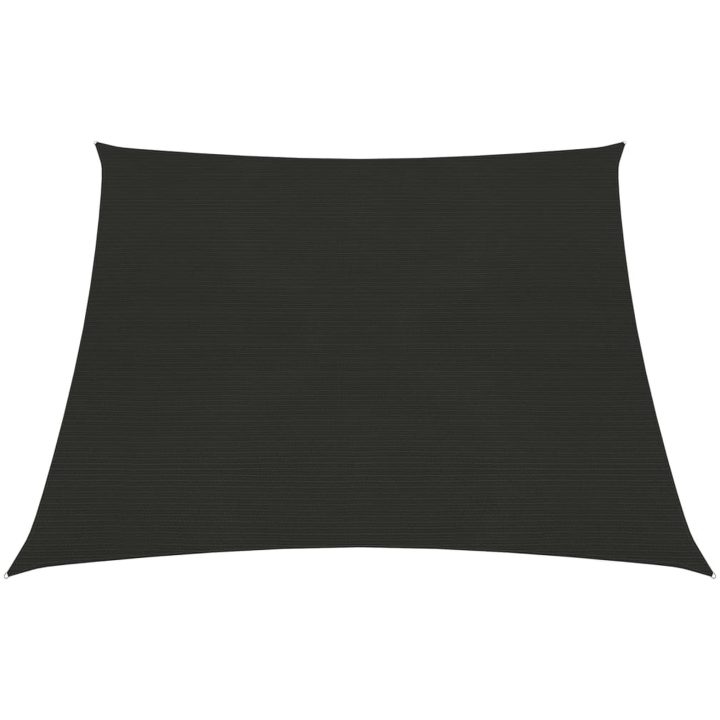 Solsegel 160 g/m² svart HDPE vidaXL 3/4 x 2 m – bild 2