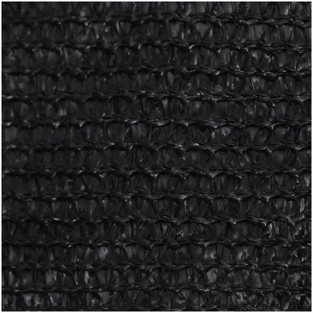 Solsegel 160 g/m² svart HDPE vidaXL 3/4 x 2 m – bild 4