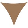 Solsegel 160 g/m² taupe HDPE vidaXL 3 x 3 x 3 m – miniatyr 2