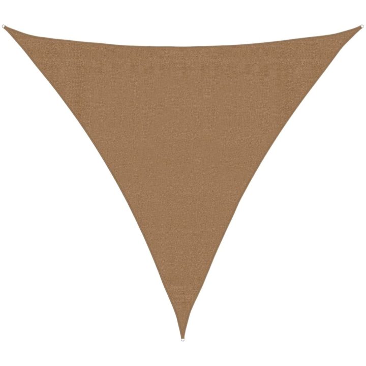 Solsegel 160 g/m² taupe HDPE vidaXL 3 x 3 x 3 m – bild 2