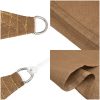 Solsegel 160 g/m² taupe HDPE vidaXL 3 x 3 x 3 m – miniatyr 7