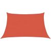 Solsegel 160 g/m² terrakotta HDPE vidaXL 3/4 x 2 m – miniatyr 2