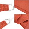 Solsegel 160 g/m² terrakotta HDPE vidaXL 3/4 x 2 m – miniatyr 6