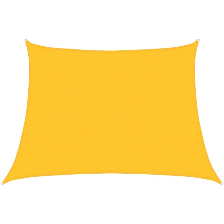 Solsegel 160 g/m² trapezoid gul HDPE vidaXL 4/5 x 3 m – bild 2