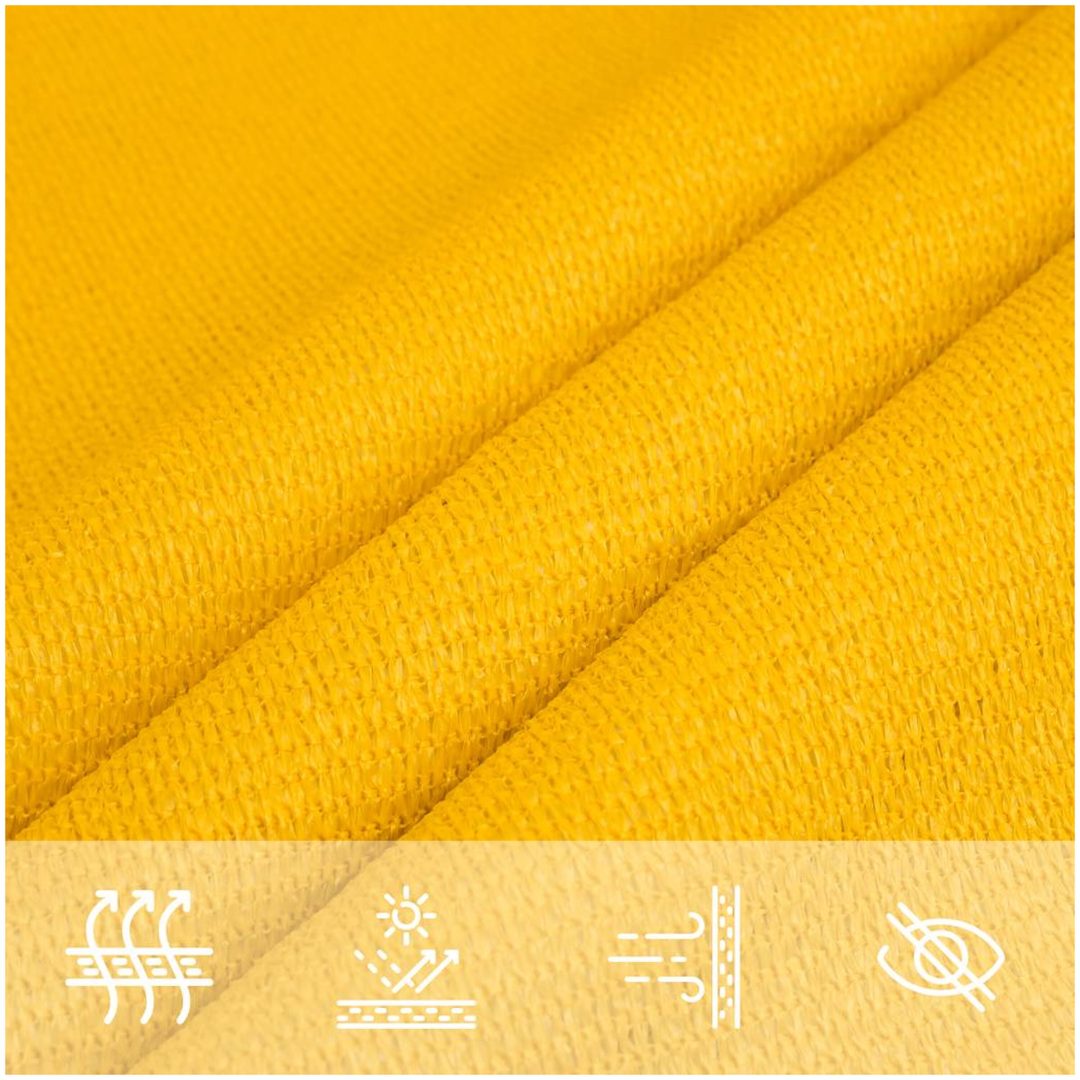 Solsegel 160 g/m² trapezoid gul HDPE vidaXL 4/5 x 3 m – bild 7