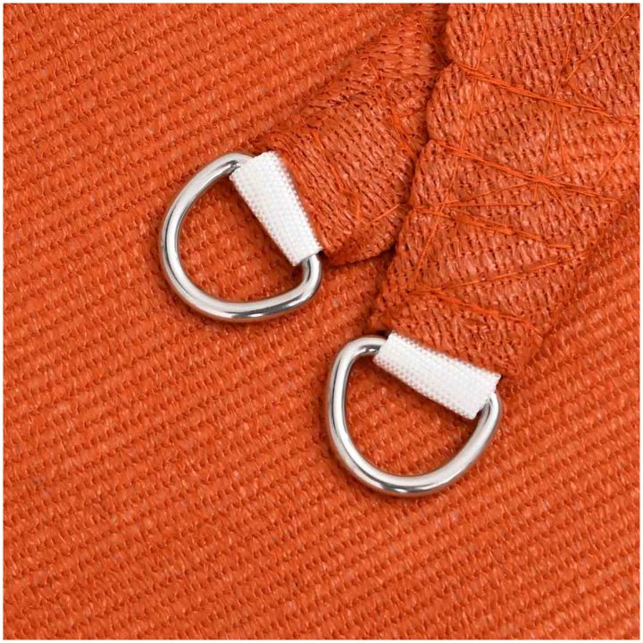 Solsegel 160 g/m² trapezoid orange HDPE vidaXL 3/4 x 2 m – bild 6