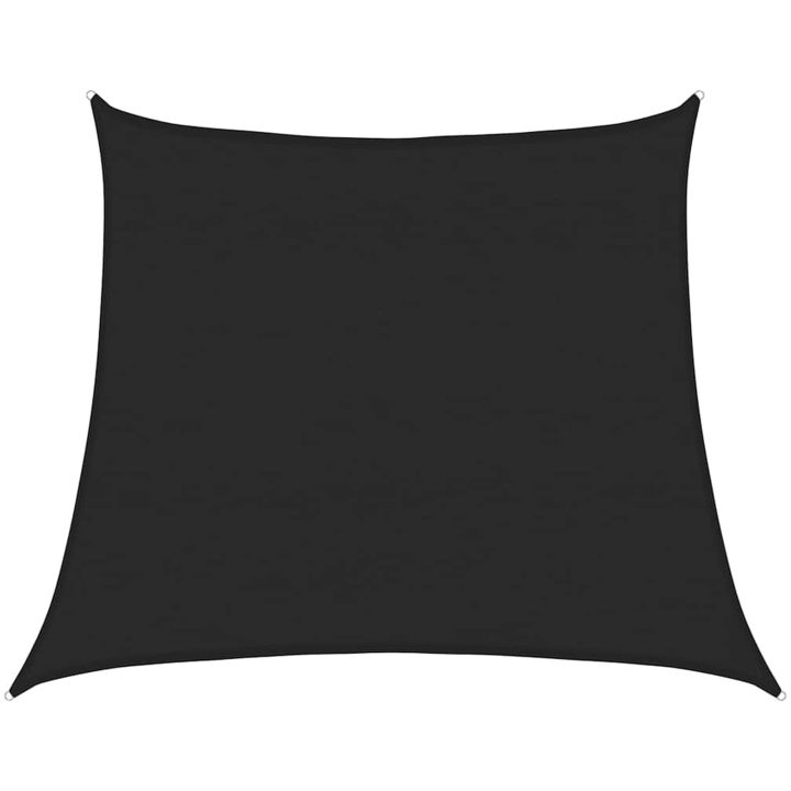 Solsegel 160 g/m² trapezoid svart HDPE vidaXL 4/5 x 4 m – bild 2