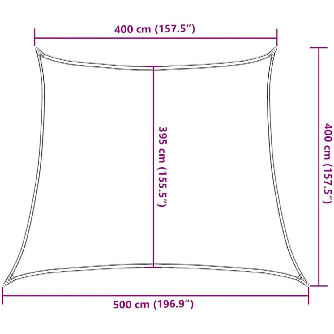 Solsegel 160 g/m² trapezoid svart HDPE vidaXL 4/5 x 4 m – bild 10