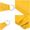 Solsegel 160 g/m² triangulär gul HDPE vidaXL 2.5 x 2.5 x 3.5 m – miniatyr 6