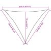 Solsegel 160 g/m² triangulär gul HDPE vidaXL 2.5 x 2.5 x 3.5 m – miniatyr 10