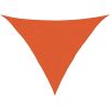 Solsegel 160 g/m² triangulär orange HDPE vidaXL 2.5 x 2.5 x 3.5 m – miniatyr 2