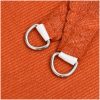 Solsegel 160 g/m² triangulär orange HDPE vidaXL 2.5 x 2.5 x 3.5 m – miniatyr 6