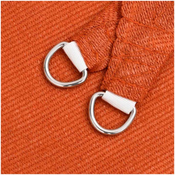 Solsegel 160 g/m² triangulär orange HDPE vidaXL 2.5 x 2.5 x 3.5 m – bild 6