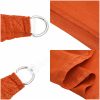 Solsegel 160 g/m² triangulär orange HDPE vidaXL 2.5 x 2.5 x 3.5 m – miniatyr 7