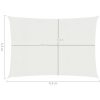 Solsegel 160 g/m² vit 3,5x4,5 m HDPE vidaXL 4.5 x 3.5 m – miniatyr 7