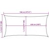 Solsegel 160 g/m² vit 4x7 m HDPE vidaXL 7 x 4 m – miniatyr 10