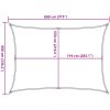Solsegel 160 g/m² vit 6x8 m HDPE vidaXL 8 x 6 m – miniatyr 10