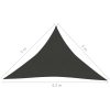 Solsegel 160 g/m² vit HDPE vidaXL 3 x 3 x 4.2 m – miniatyr 7