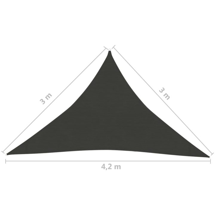 Solsegel 160 g/m² vit HDPE vidaXL 3 x 3 x 4.2 m – bild 7