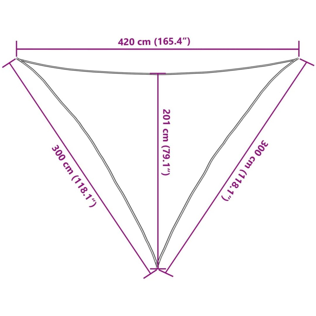 Solsegel 160 g/m² vit HDPE vidaXL 3 x 3 x 4.2 m – bild 10
