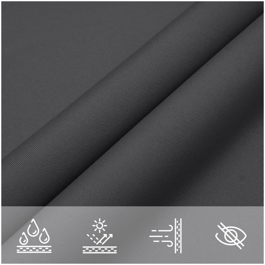 Solsegel antracit 100% polyesteroxford vidaXL 2 x 2 x 2 m – bild 7