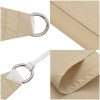 Solsegel beige 100% polyesteroxford vidaXL 2 x 2 x 2 m – miniatyr 6