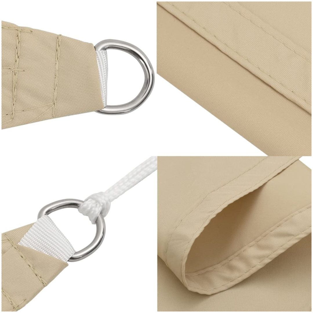 Solsegel beige 100% polyesteroxford vidaXL 2 x 2 x 2 m – bild 6