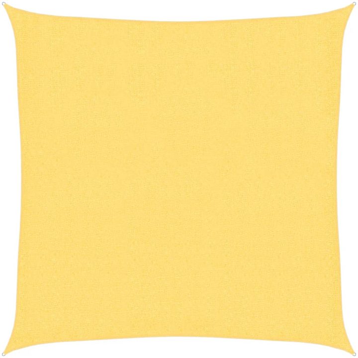 Solsegel HDPE fyrkantigt beige vidaXL 2 x 2 m – bild 2