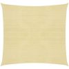 Solsegel HDPE fyrkantigt beige vidaXL 2 x 2 m – miniatyr 6