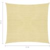 Solsegel HDPE fyrkantigt beige vidaXL 2 x 2 m – miniatyr 7