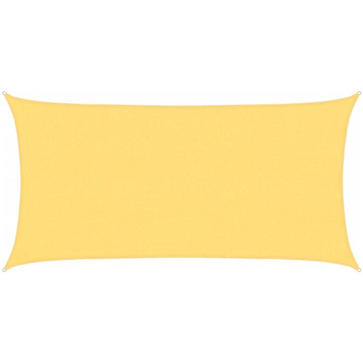 Solsegel HDPE rektangulärt beige vidaXL 2 x 4 m – bild 2