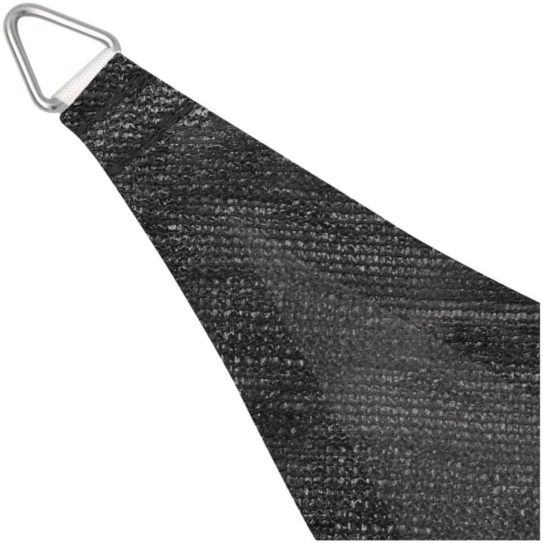 Solsegel HDPE trekantigt antracit vidaXL 3.6 x 3.6 x 3.6 m – bild 4