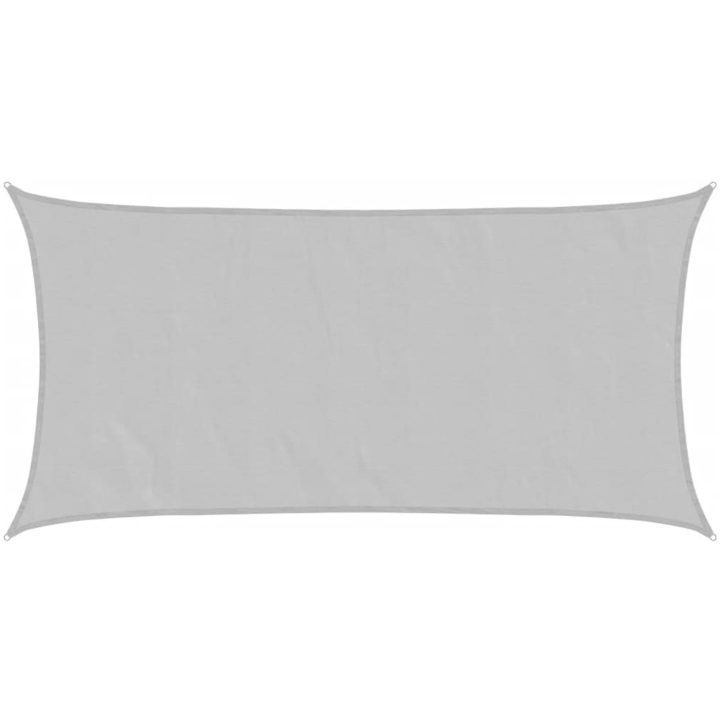 Solsegel ljusgrå 3,5x2 m 100% polyesteroxford vidaXL 2 x 3.5 m – bild 2